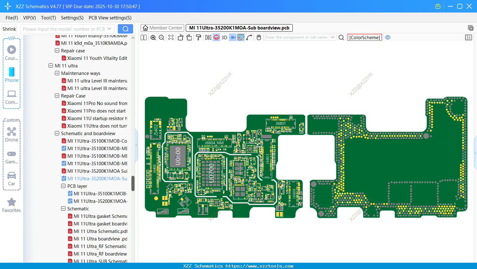 Xiaomi MI 11Ultra-35200K1MOA-Sub Boardview